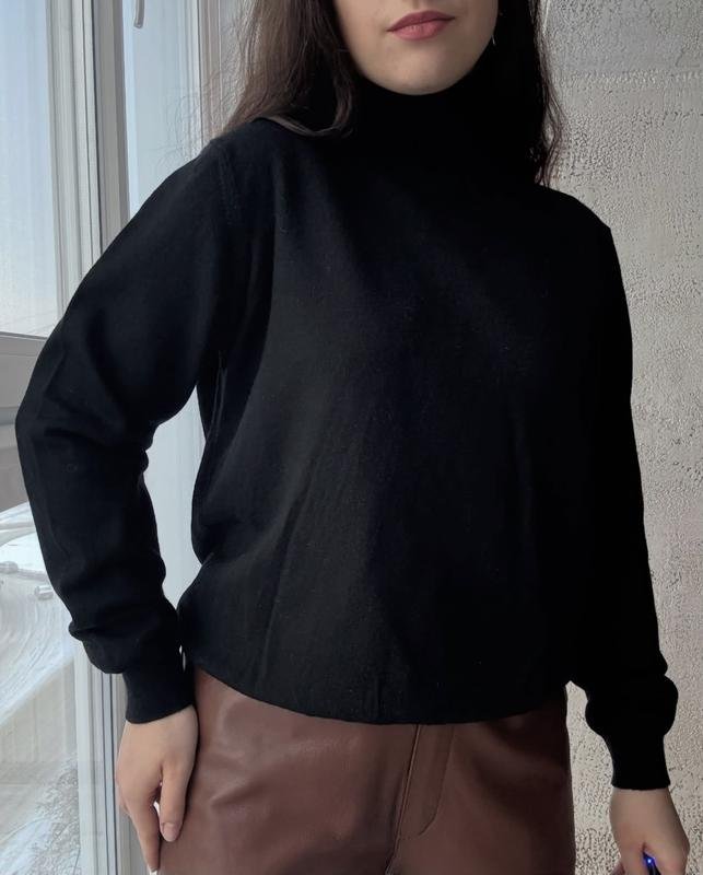 Donna Canali Dolcevita Nero Lana 38 / M / 46