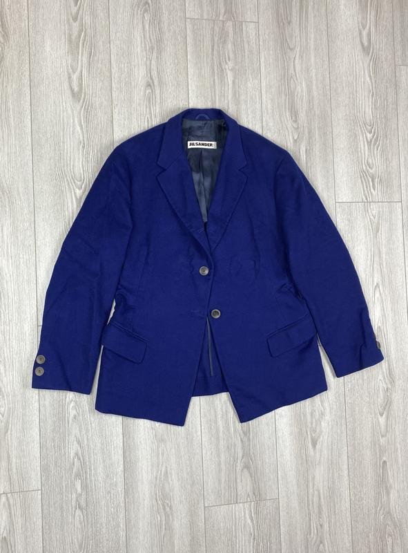 Donna Jil Sander Blazer Blu Navy Baby Cashmere 36
