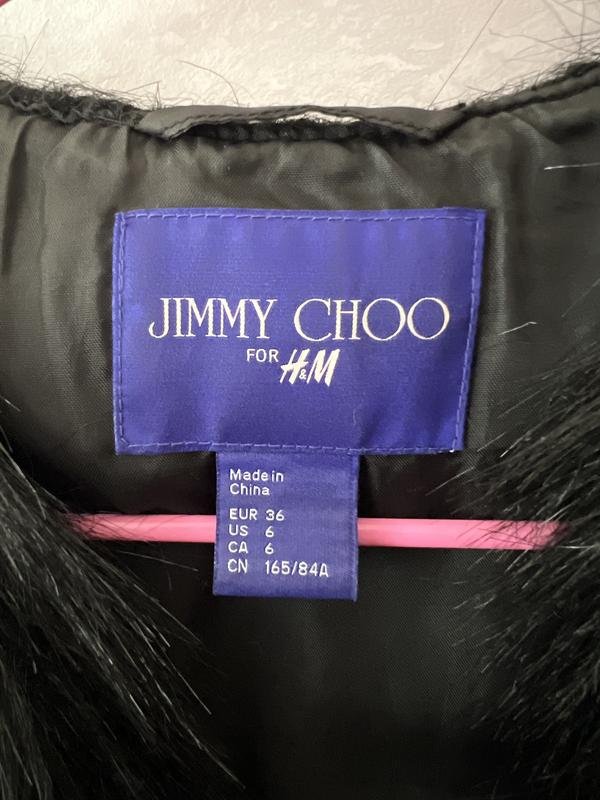 Женский Jimmy Choo Жилет Чёрный Искусственный мех