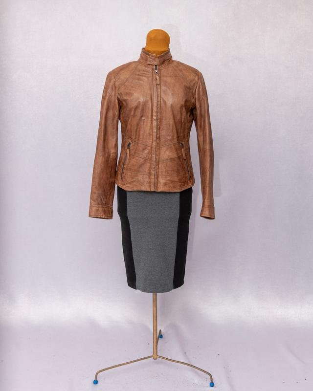 Damen Joseph Janard Jacke Braun Leder 38