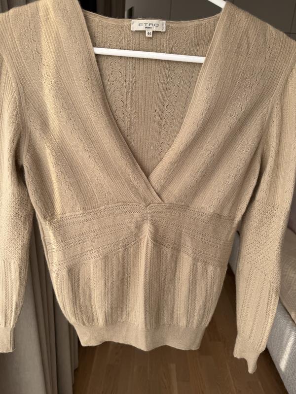 Femme Etro Pull Beige Cachemire 36 / S / 44