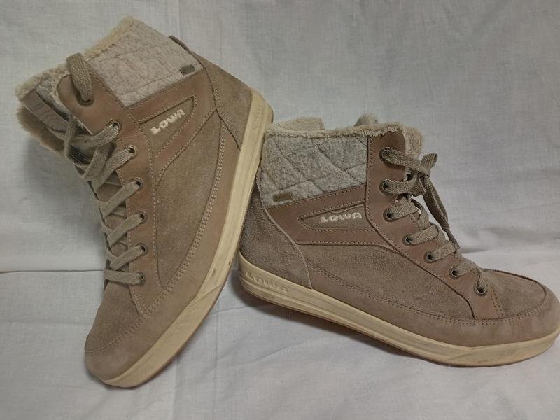 Women Lowa Boots Grey Suede 39