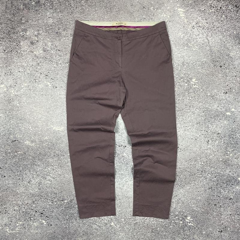 Femme Etro Pantalon Lilas Coton 44