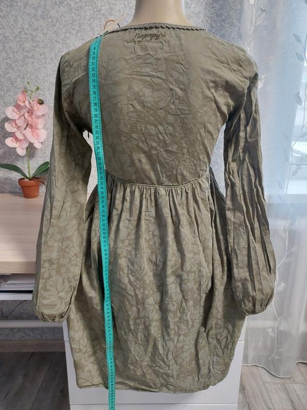 Women Napapijri Dress Khaki Cotton XS