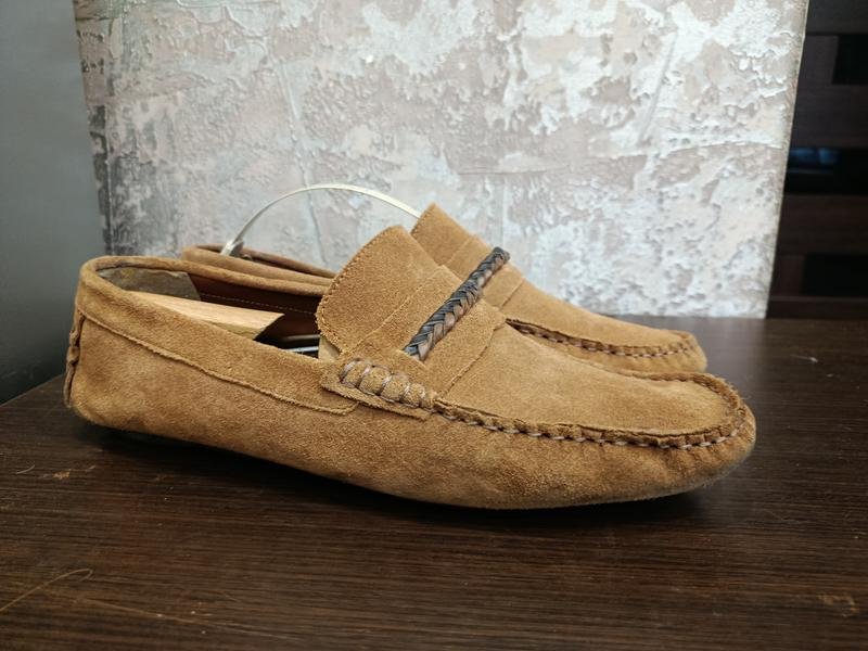 Uomo Dune Mocassini Marrone Suede 45