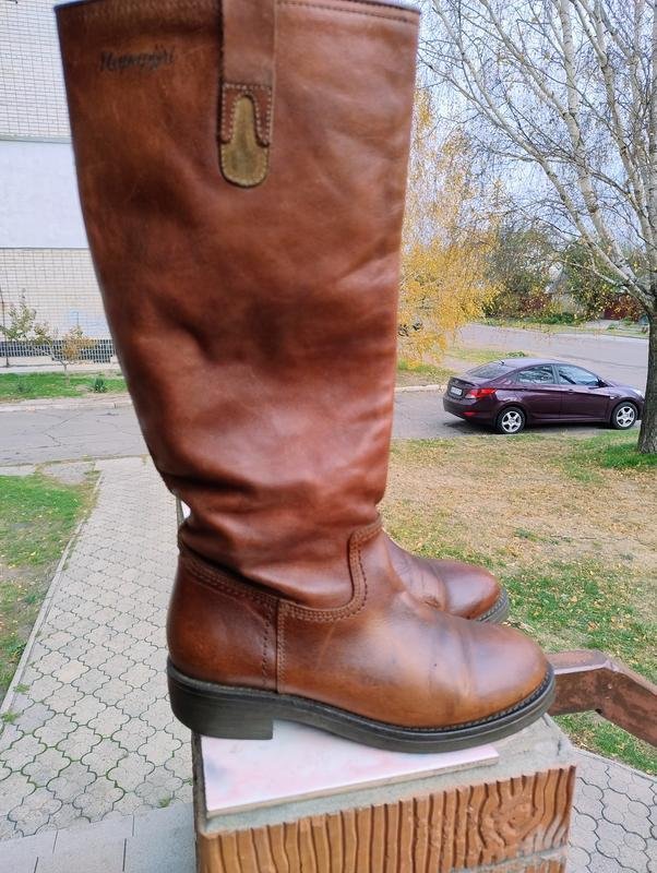 Women Napapijri Boots Brown Leather 41