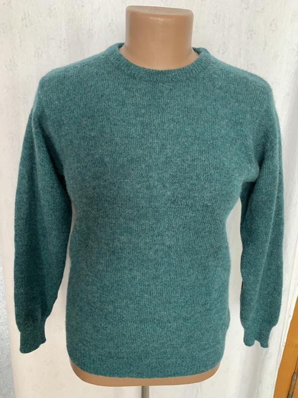 Damen Pullover Türkis Wolle 38