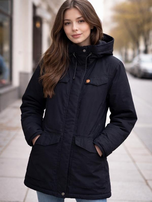 Женская Fjällräven Парка Чёрный S