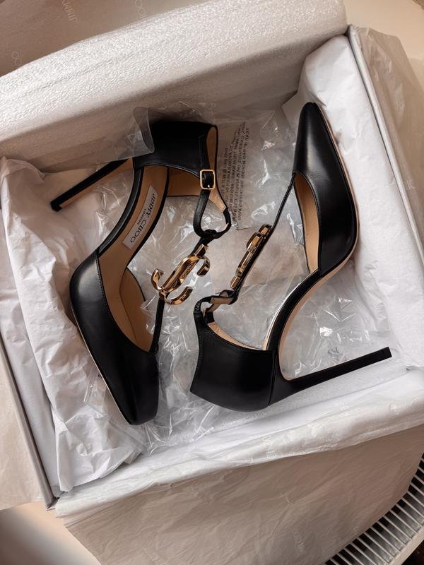 Женские Jimmy Choo Туфли Чёрный Кожа 39