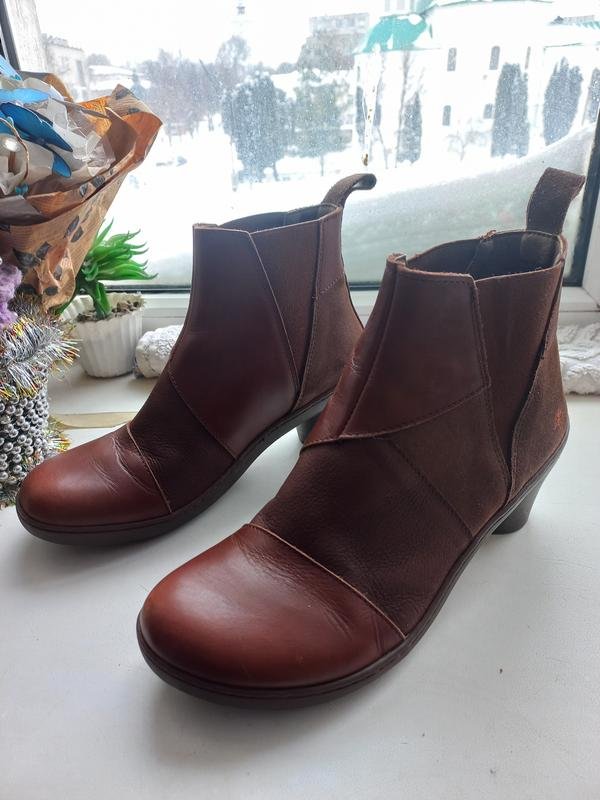 Femme ART Bottes Marron Cuir 39