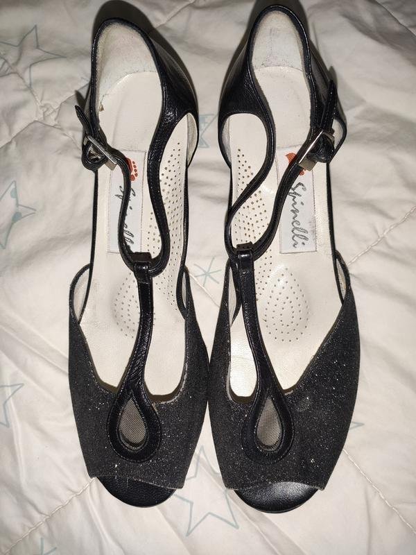 Damen Absätze Schwarz Textil 37