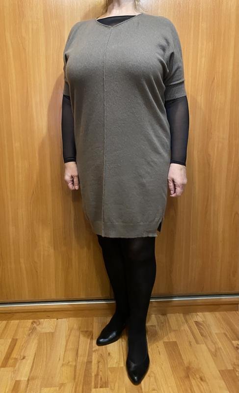 Damen Bruno Manetti Kleid Beige Wolle L