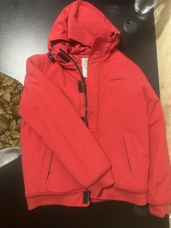 Women Carhartt Jacket Red Nylon L