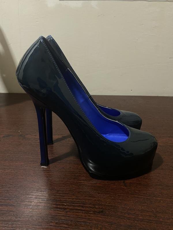 Donna Yves Saint Laurent Tacchi Blu Navy 38