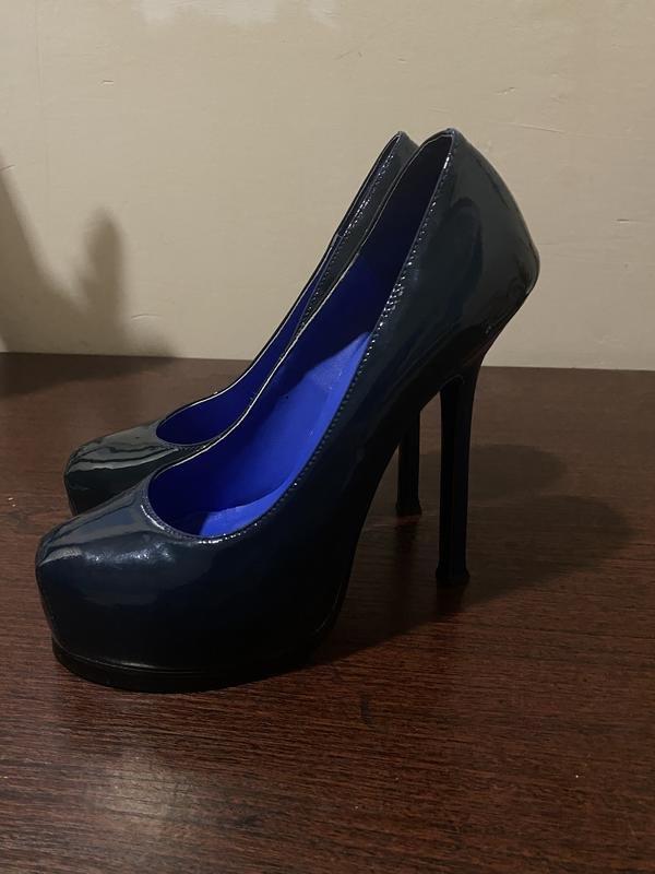 Donna Yves Saint Laurent Tacchi Blu Navy 38