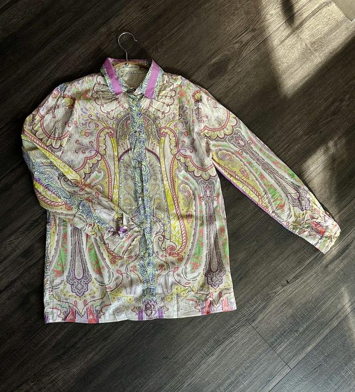 Femme Etro Chemise Multicolore Coton 44