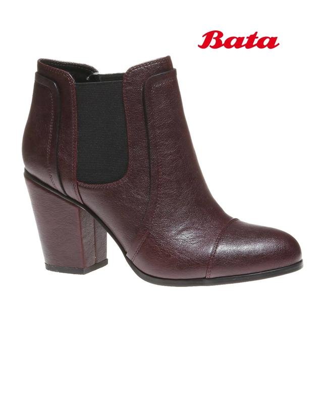 Femme Bata Bottines Chelsea Bourgogne 37