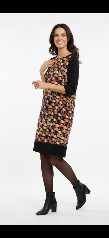 Femme Luisa Cerano Robe Noire Soie 36