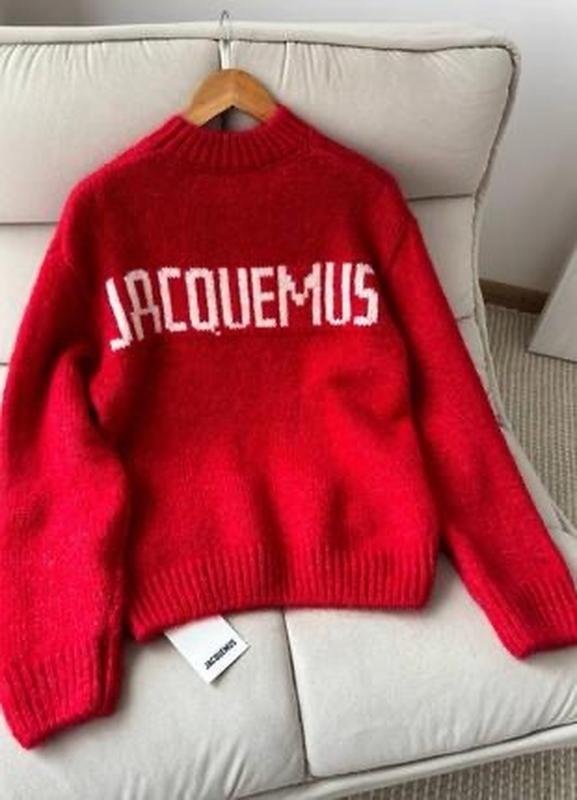 Женский Jacquemus Свитер Красный Альпака ХS