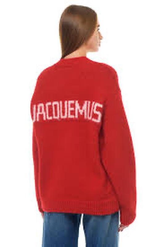 Женский Jacquemus Свитер Красный Альпака ХS