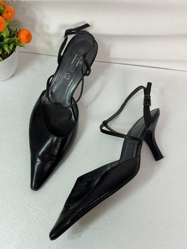 Femme 5th Avenue Talons Noir Cuir 39