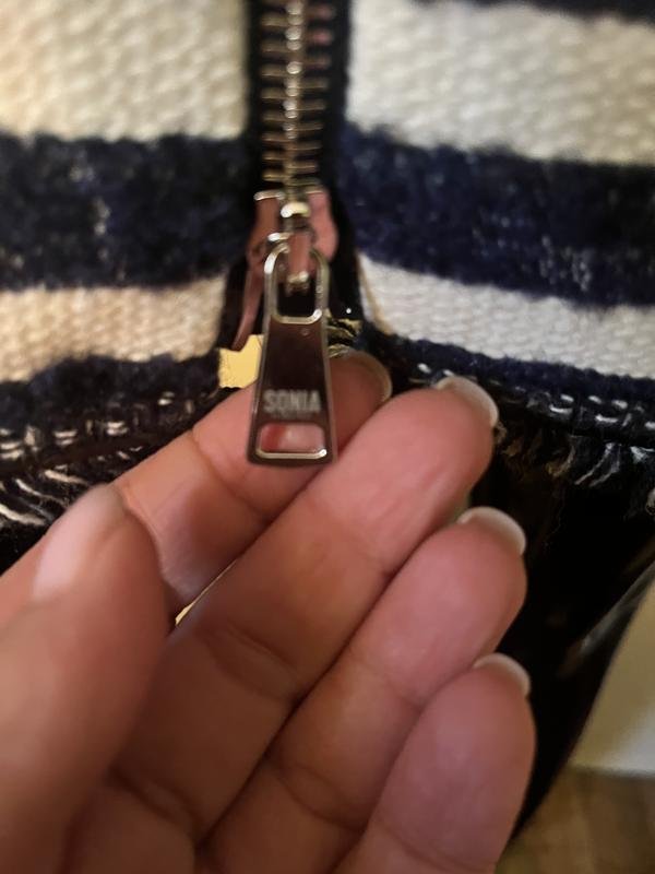 Donna Sonia Rykiel Completo Blu Navy Tweed 38