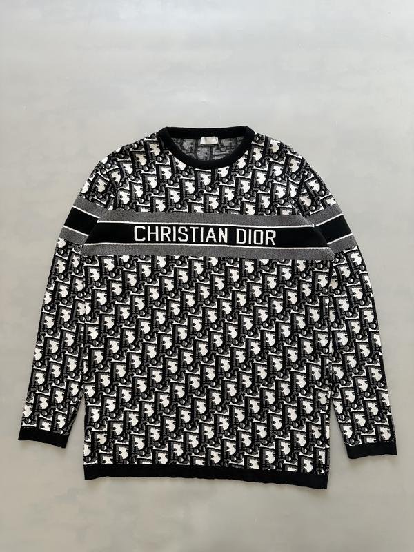 Мужской Christian Dior Свитер Белый XL