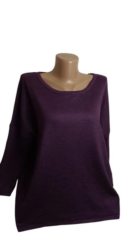Donna Saint Tropez Maglione Viola Viscosa XL