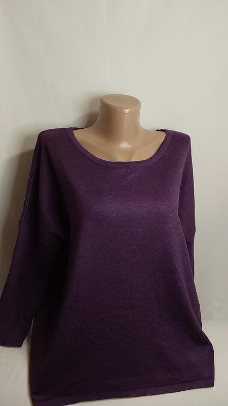 Donna Saint Tropez Maglione Viola Viscosa XL