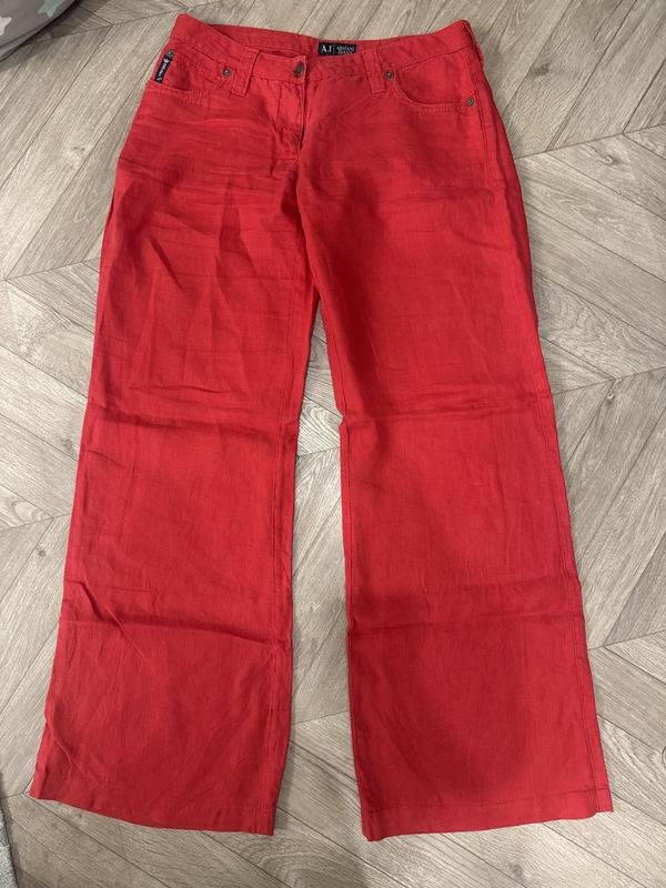Женские Giorgio Armani Брюки Красные M