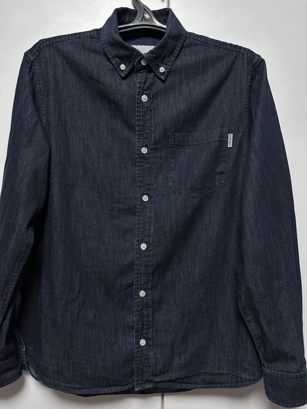 Women Carhartt Shirt Navy Denim M