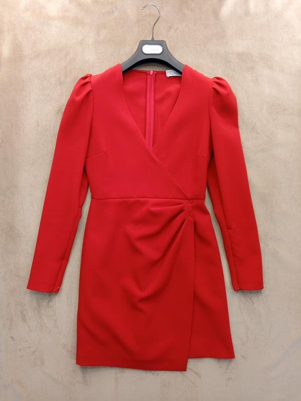 Женское Red Valentino Платье Красное Эластан ХS