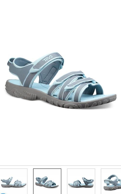 Femme Teva Sandales Menthe Grise Textile 35.5