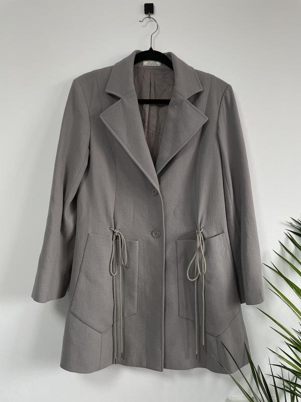 Femme Nina Ricci Manteau Gris Laine M
