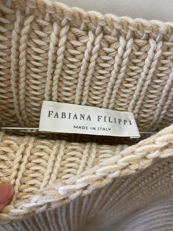 Donna Fabiana Filippi Maglione Beige Lana S