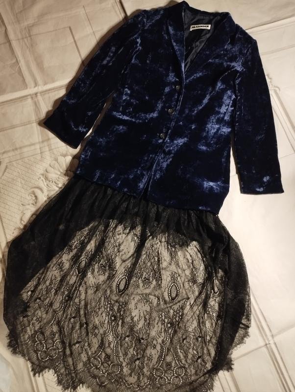 Donna Jil Sander Blazer Nero Seta 34