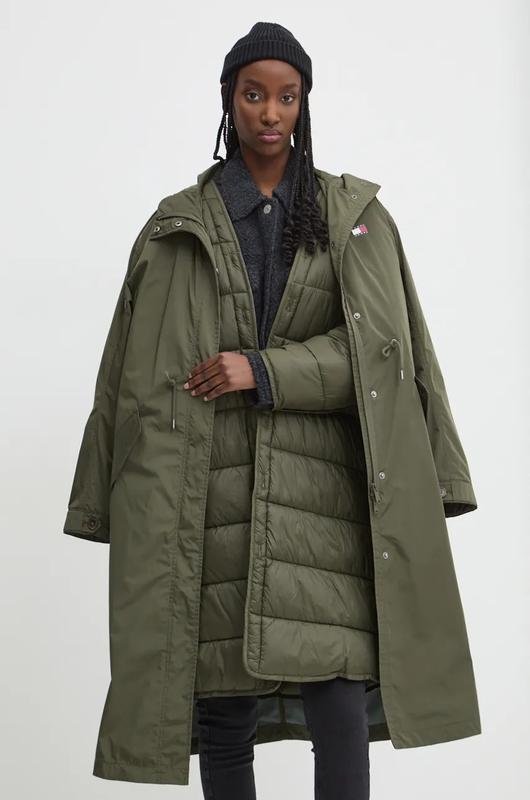 Женский Tommy Jeans Пальто Хаки