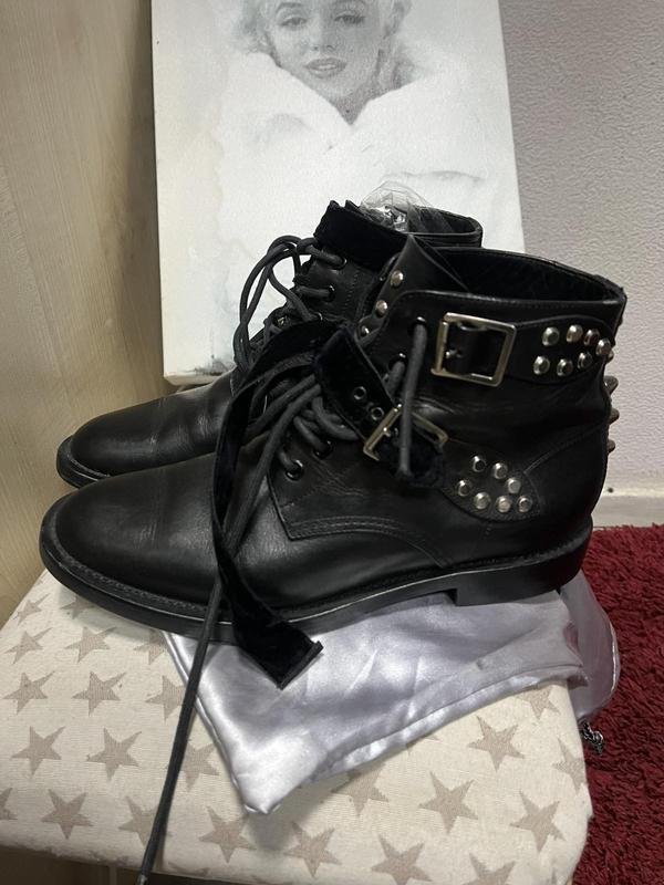 Donna Yves Saint Laurent Stivali Nero 39