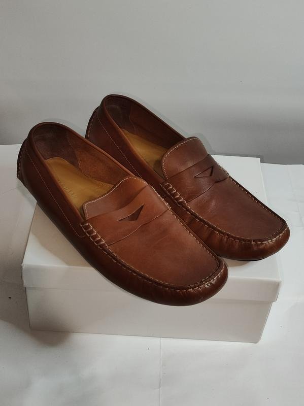 Homme Cole Haan Mocassins Orange Cuir 11