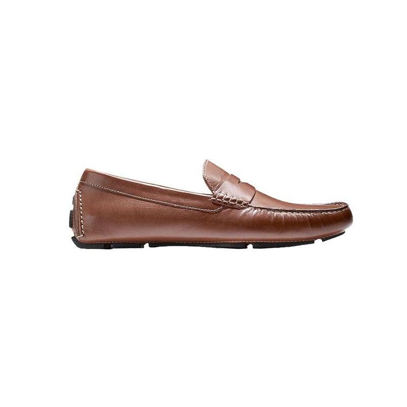Homme Cole Haan Mocassins Orange Cuir 44