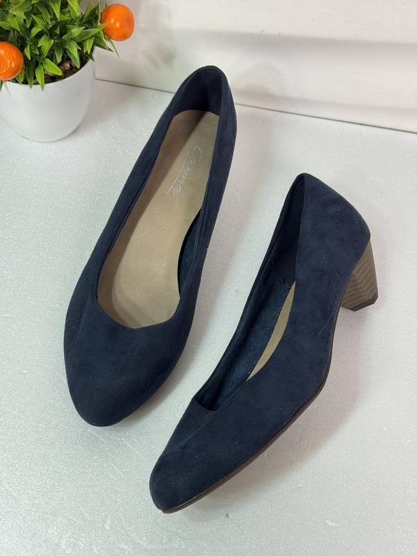 Women Carina Heels Navy Eco-Suede 38