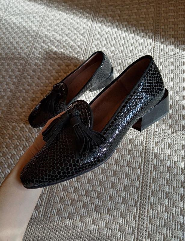 Женские Wonders Туфли Чёрные Кожаные 38