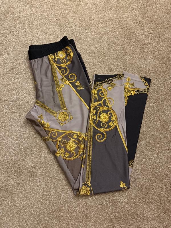 Женские Versace Леггинсы Чёрные S