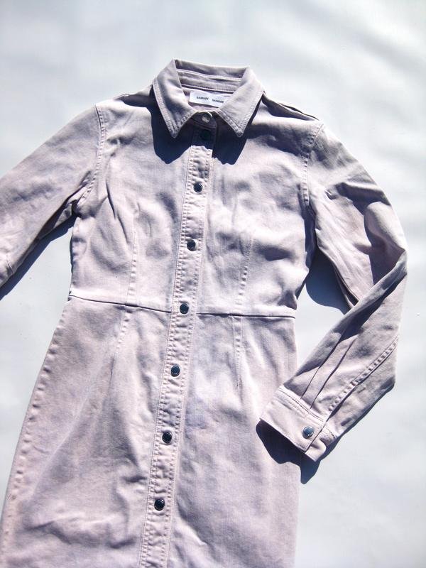 Femme Samsoe Samsoe Robe Lilas Denim S