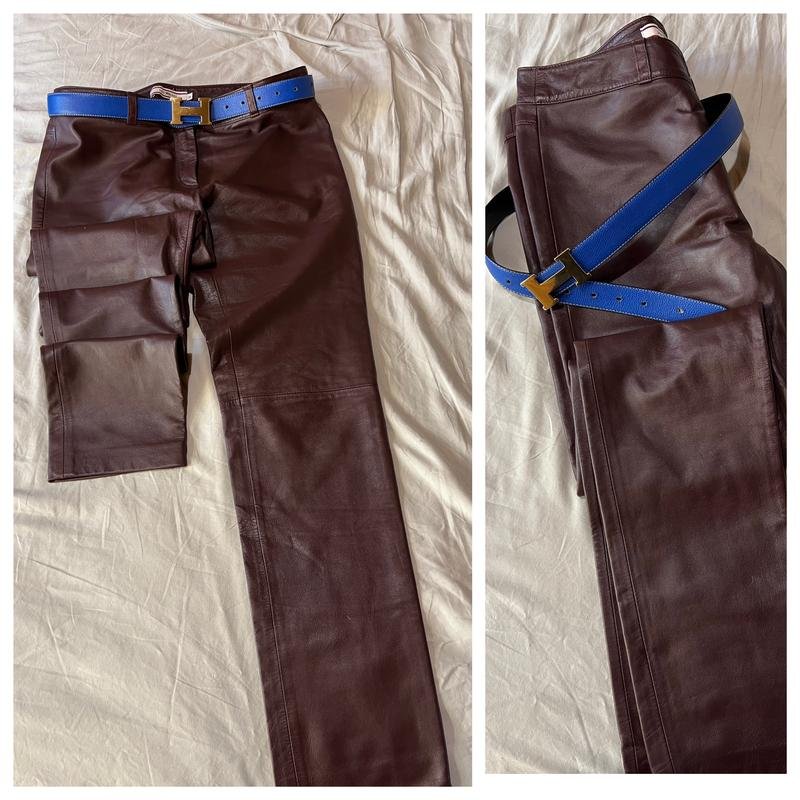 Women Paul Kehl Trousers Burgundy M