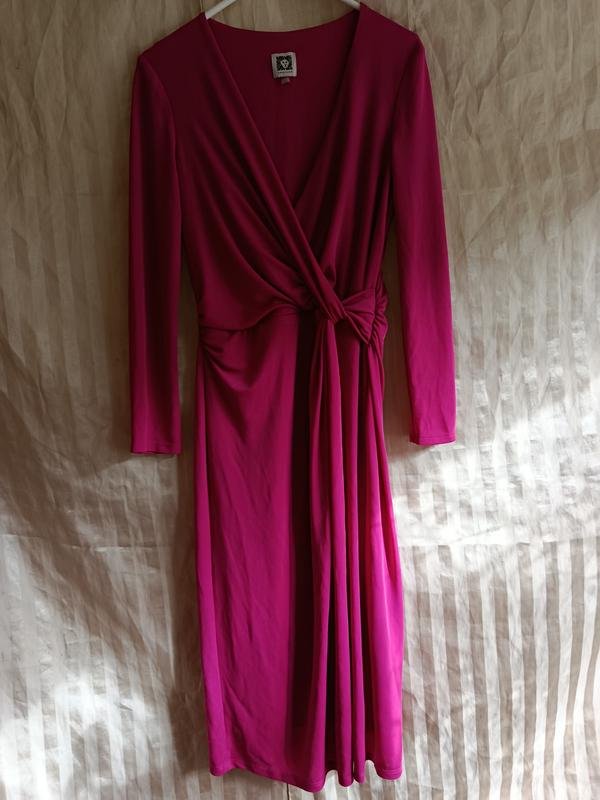 Женское Anne Klein Платье Фуксия XS