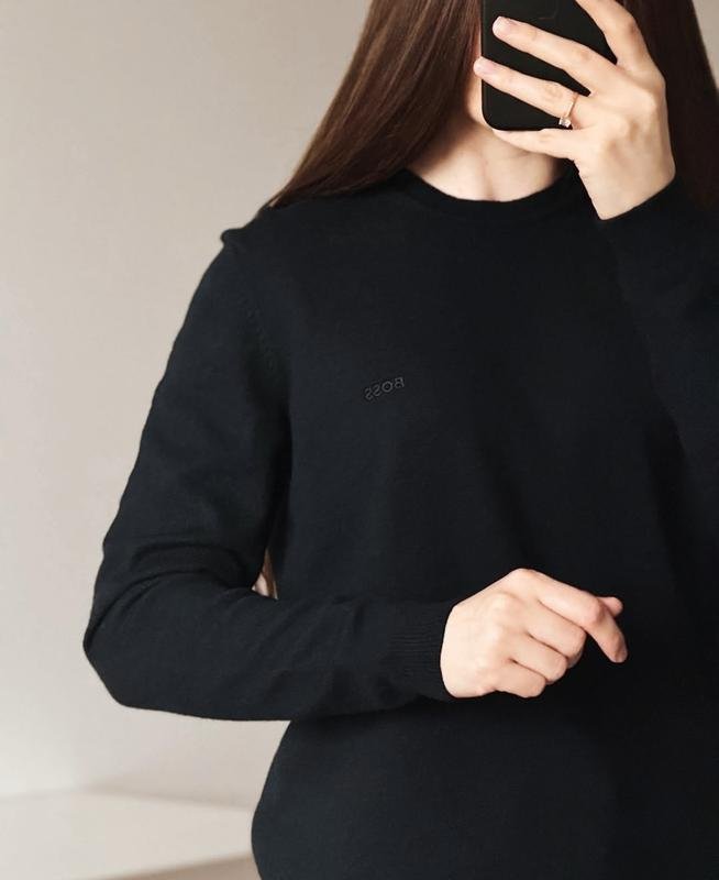 Женский Hugo Boss Джемпер Чёрный