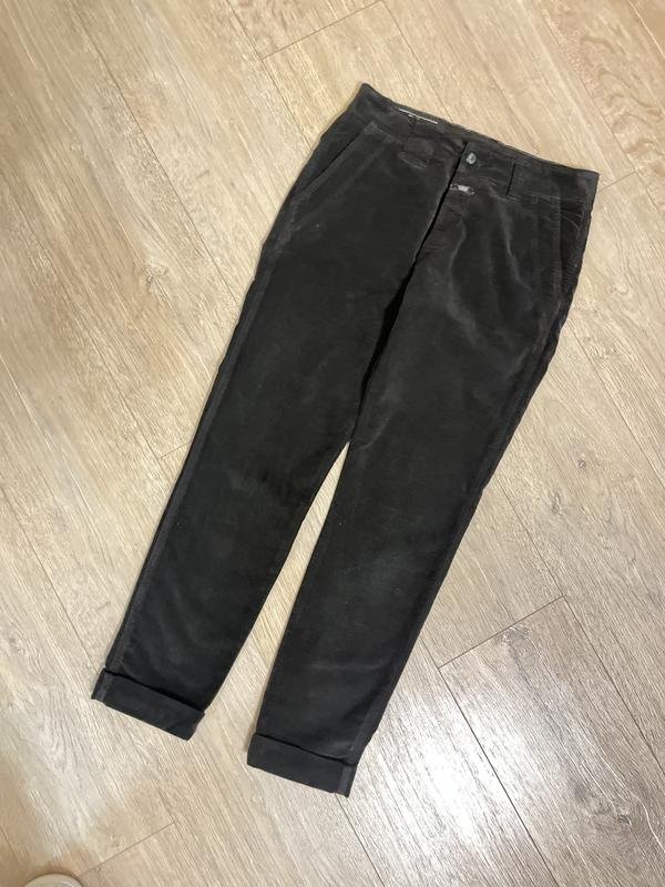 Женские Closed Брюки Коричневый Бархат S