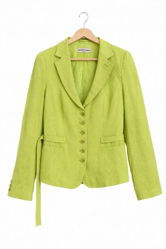Женский Emporio Armani Пиджак Лаймовый S