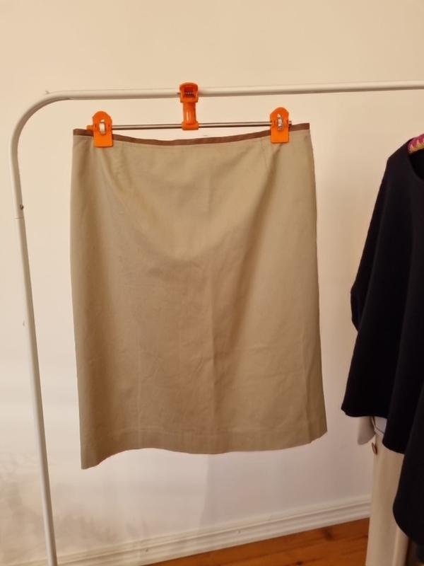 Damen Hugo Boss Rock Beige Baumwolle 42